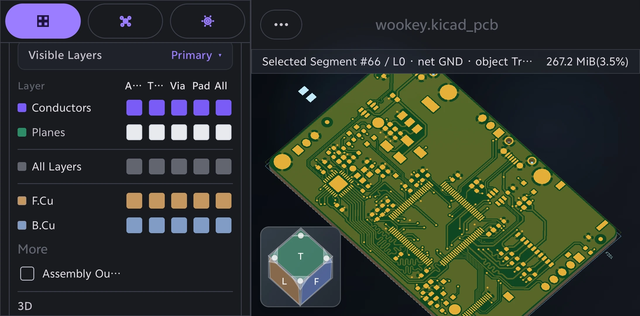 KiCad viewer for Android: Check a board without carrying a laptop